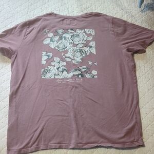 Abercrombie & Fitch Men's Purple Floral Tee